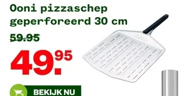 Aanbieding: Ooni pizzaschep geperforeerd