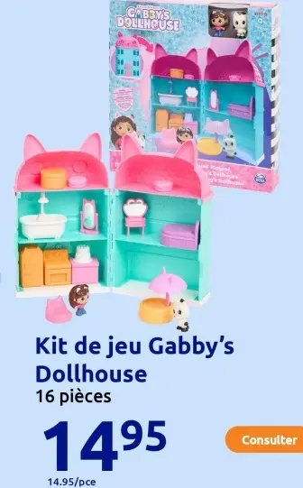Offre: Kit de jeu Gabby's Dollhouse