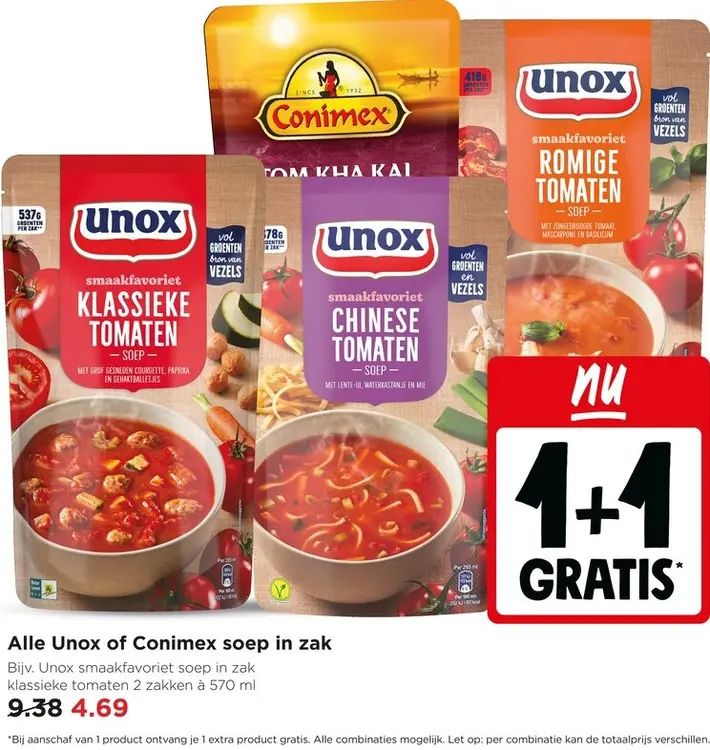 Aanbieding: Soep in zak