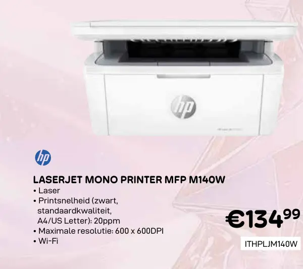 Promotie: Laserjet mono printer mfp m140w
