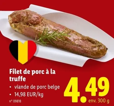Offre: Filet de porc à la truffe