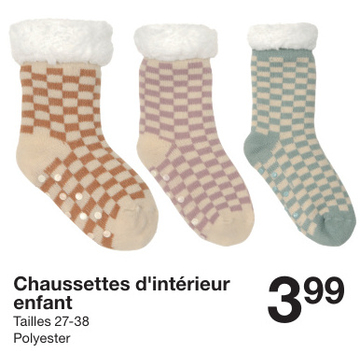 Offre: Chaussettes d'intérieur enfant