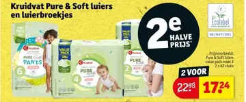 Aanbieding: Kruidvat Pure & Soft luiers en luierbroekjes