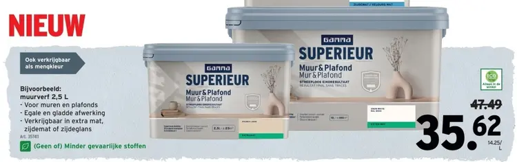 Promotie: Muur & Plafond