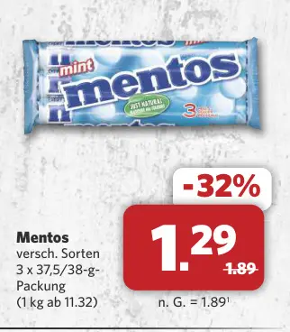 Aanbieding: Mentos