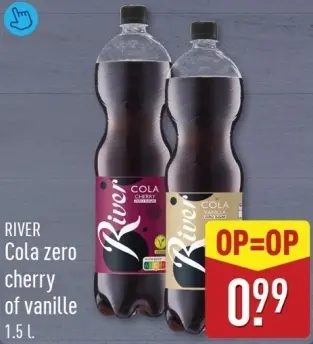 Aanbieding: Cola zero cherry of vanille
