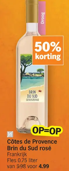 Promotie: Côtes de Provence Brin du Sud rosé