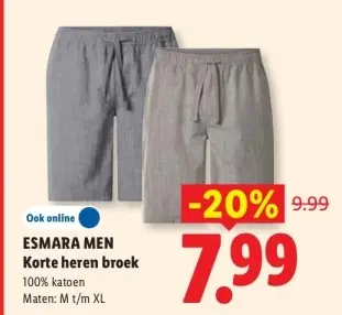 Aanbieding: Korte heren broek