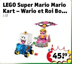 Offre: LEGO Super Mario Mario Kart – Wario et Roi Bo