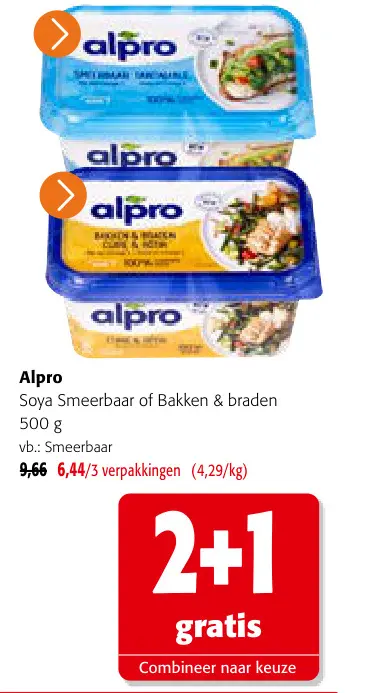 Promotie: Alpro Smeerbaar Sandwichable