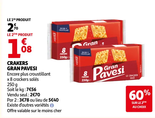 Promotie: Crakers Gran Pavesi