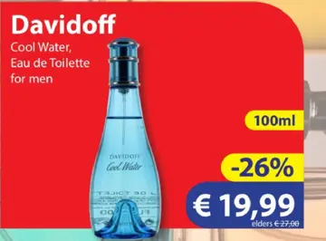 Aanbieding: Davidoff Cool Water, Eau de Toilette for men
