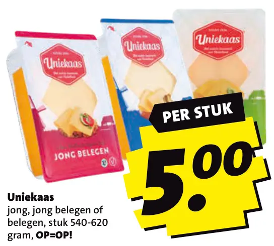 Aanbieding: Jong, jong belegen of belegen kaas
