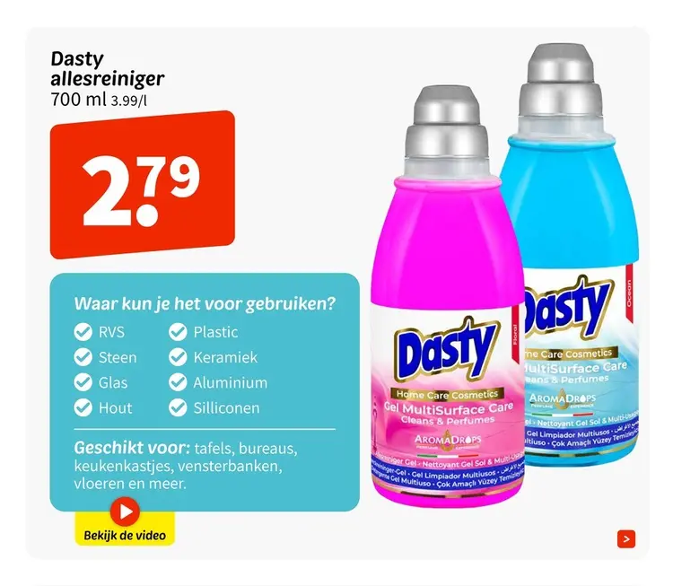 Promotie: Dasty allesreiniger