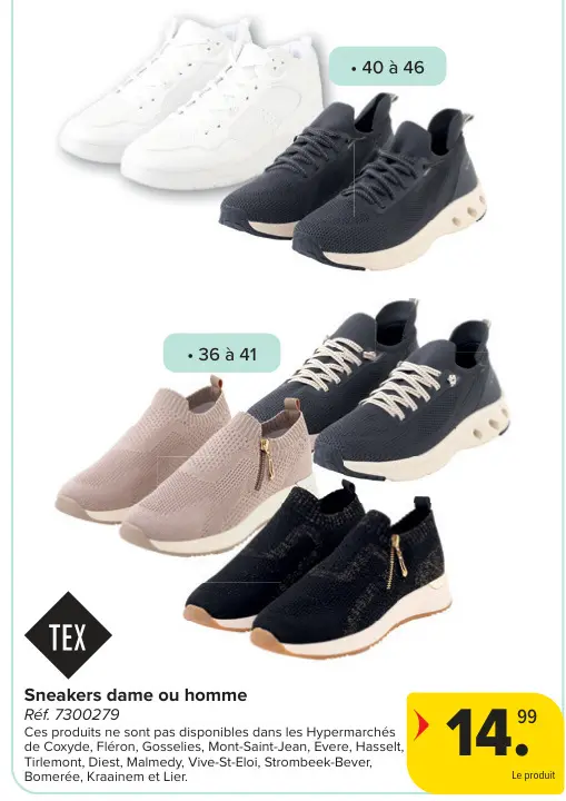 Offre: Sneakers dame ou homme