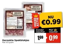 Aanbieding: Gerookte Spekblokjes