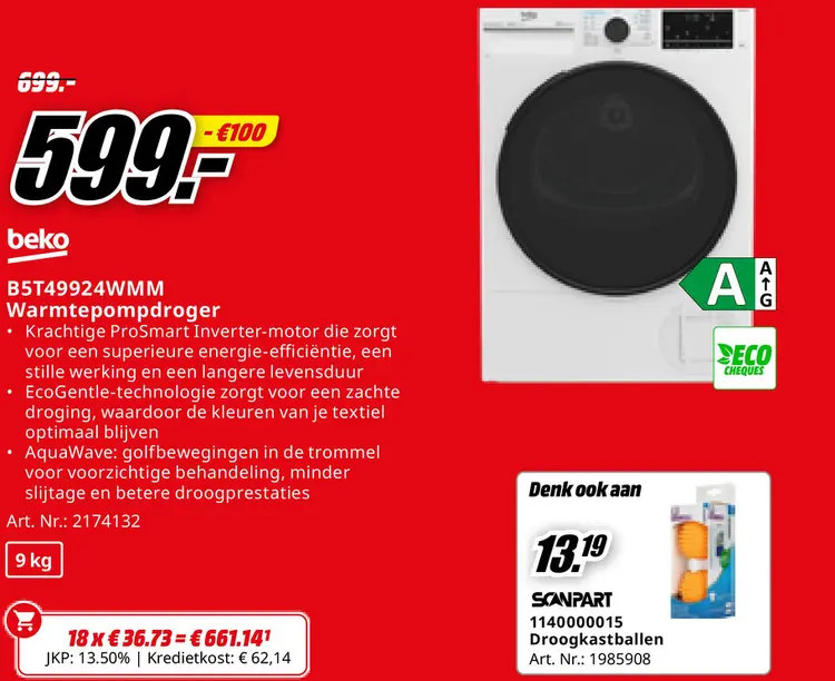 Promotie: Warmtepompdroger