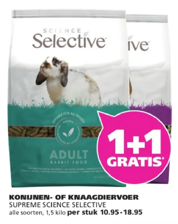 Aanbieding: Konijnen- of knaagdiervoer