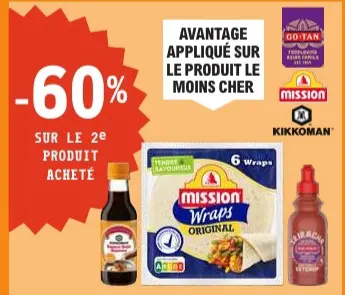 Offre: Wraps, sauces and Asian products