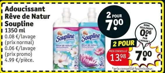 Offre: Adoucissant Rêve de Natur Soupline