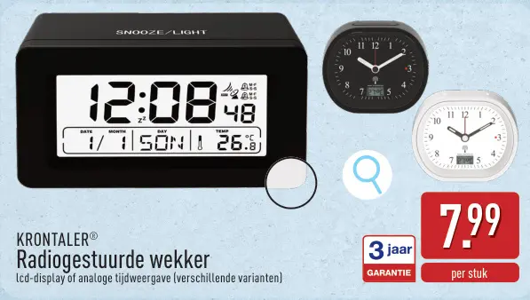 Promotie: Radiogestuurde wekker