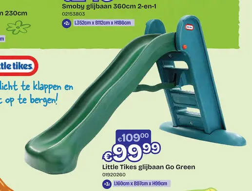 Aanbieding: Little Tikes glijbaan Go Green