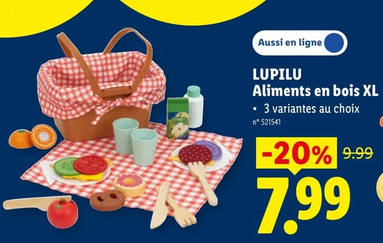 Offre: Aliments en boix XL