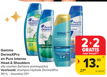 Aanbieding: Gamma DermaXPro en Pure Intense Head & Shoulders