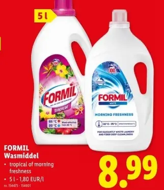 Promotie: FORMIL Wasmiddel
