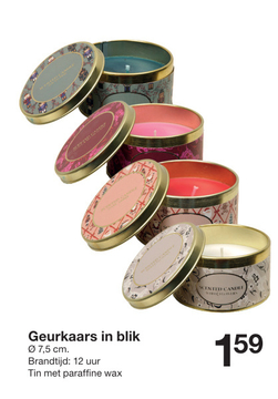 Aanbieding: Geurkaars in blik