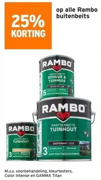 Aanbieding: Rambo buitenbeits