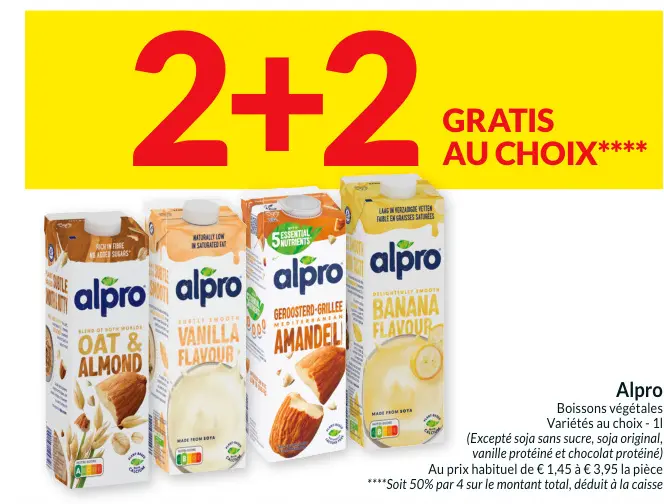 Offre: Boissons végétales Variétés au choix - 1l