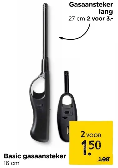 Promotie: Gasaansteker