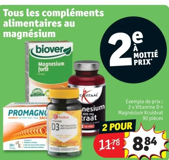 Offre: Compléments alimentaires au magnésium