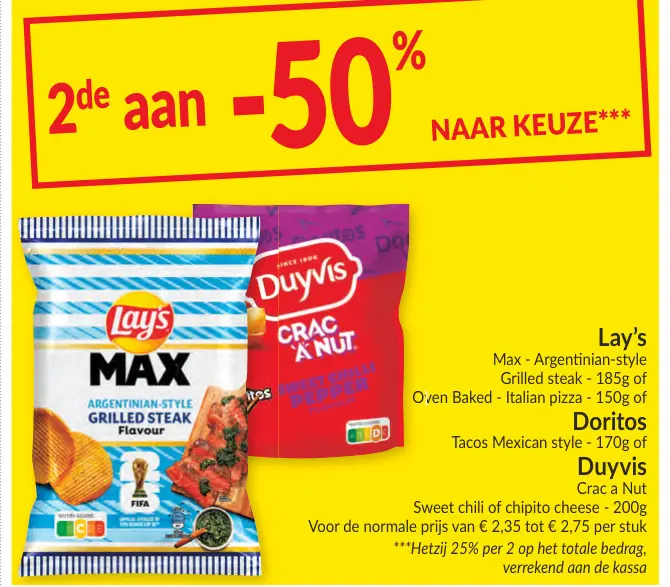 Promotie: Lay's, Doritos of Duyvis