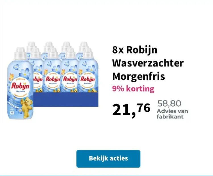 Promotie: Wasverzachter Morgenfris