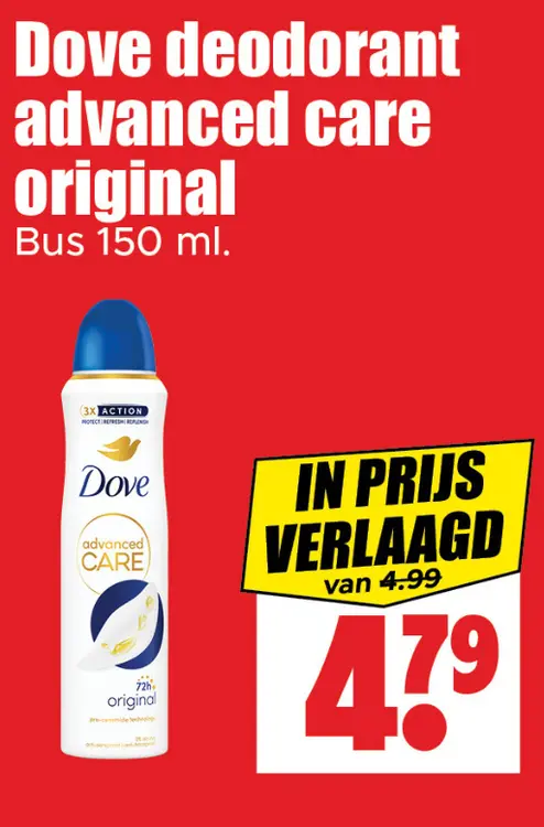 Aanbieding: Dove deodorant advanced care original