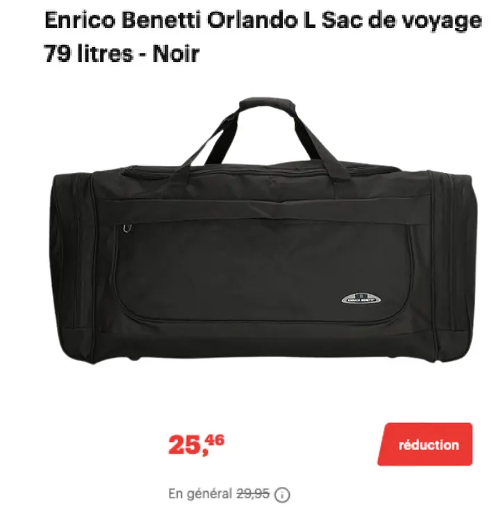 Offre: Orlando L Sac de voyage