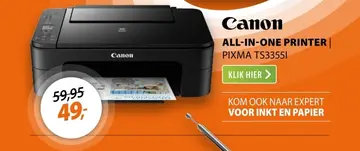 Aanbieding: Canon PIXMA TS3355i Zwart