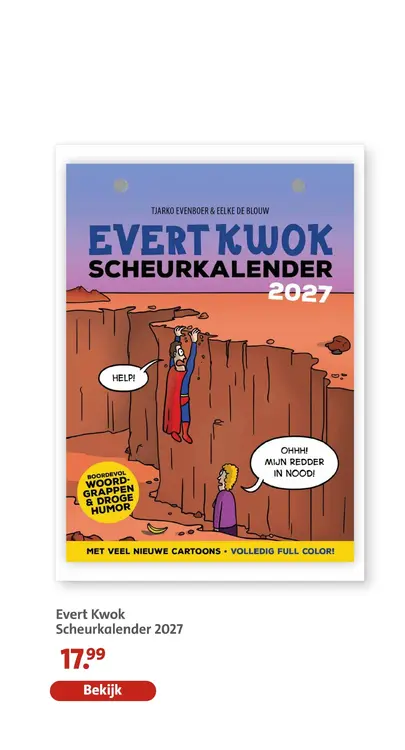 Aanbieding: Evert Kwok Scheurkalender 2027