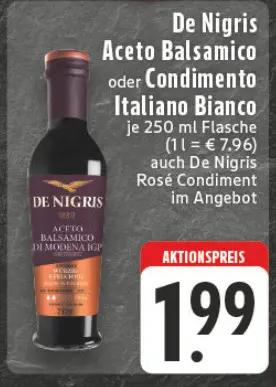 Aanbieding: Aceto Balsamico oder Condimento Italiano Bian