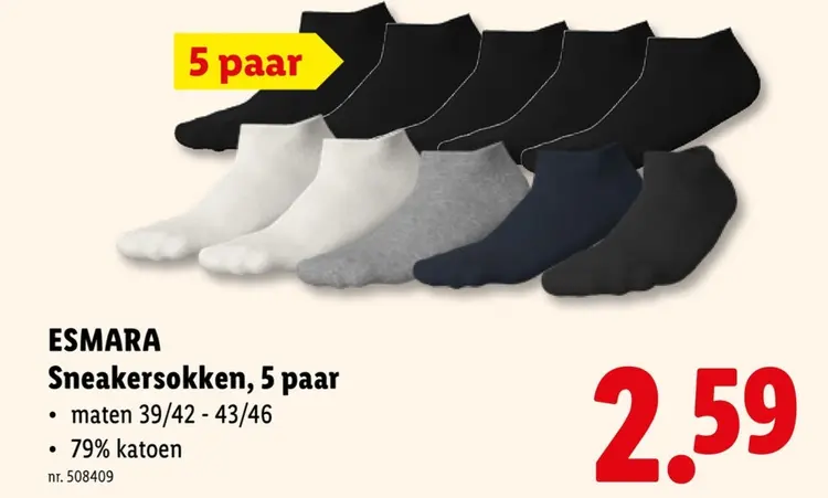 Promotie: Sneakersokken