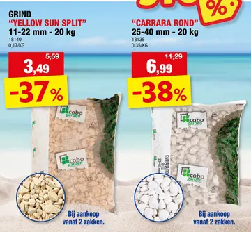 Aanbieding: Yellow Sun grind 11-22 mm 20kg lichtgeel