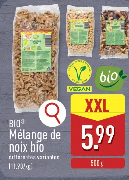 Offre: Mélange de noix bio