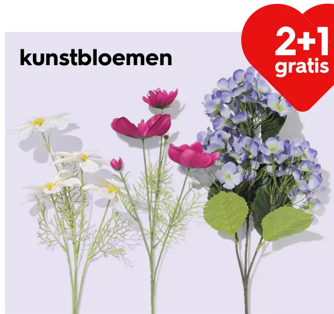 Promotie: kunstbloemen