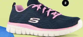 Aanbieding: Skechers Graceful Get Connected dames sneakers blauw