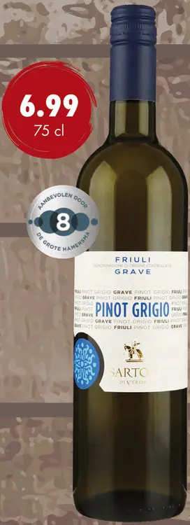 Aanbieding: Sartori Pinot Grigio Friuli Grave DOC