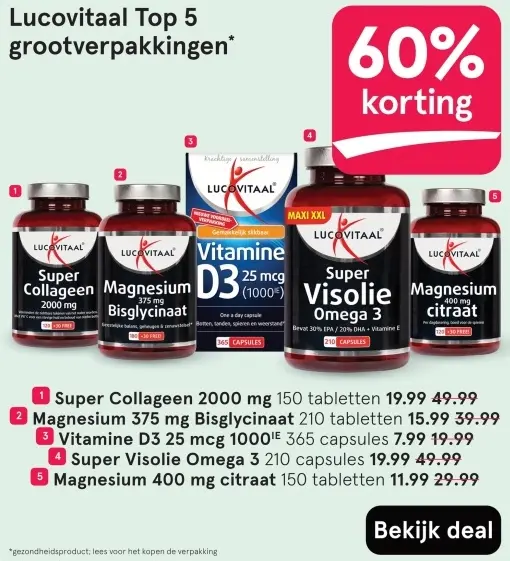 Aanbieding: Grootverpakkingen Lucovitaal