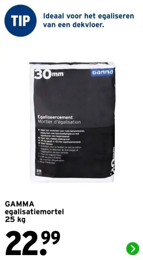 Aanbieding: Egalisatiemortel 25 kg