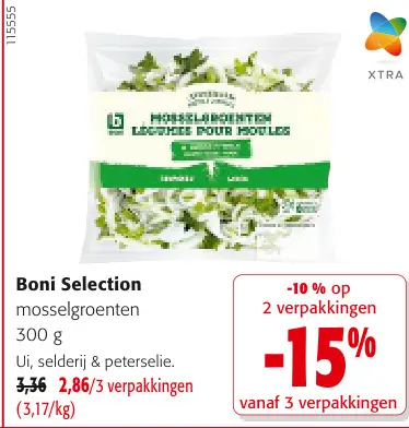 Promotie: Mosselgroenten